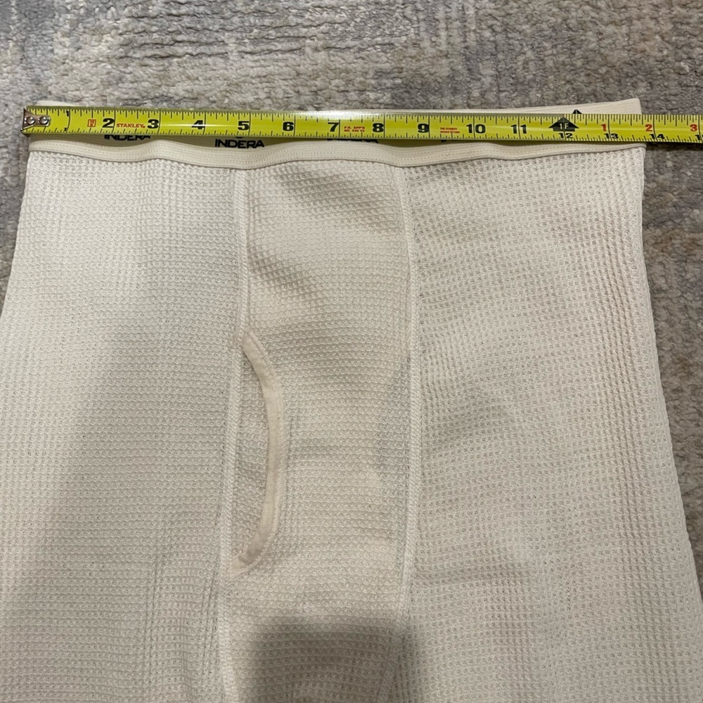 Indera Men's Traditional Waffle Thermal Underwear Bottoms Sz Medium Layer Warmth - Picture 5 of 6